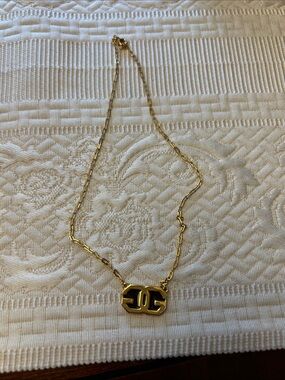Givenchy Gold-Tone Logo Link Necklace